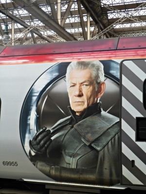 X-Men on platform 2 at Glasgow's Central Station