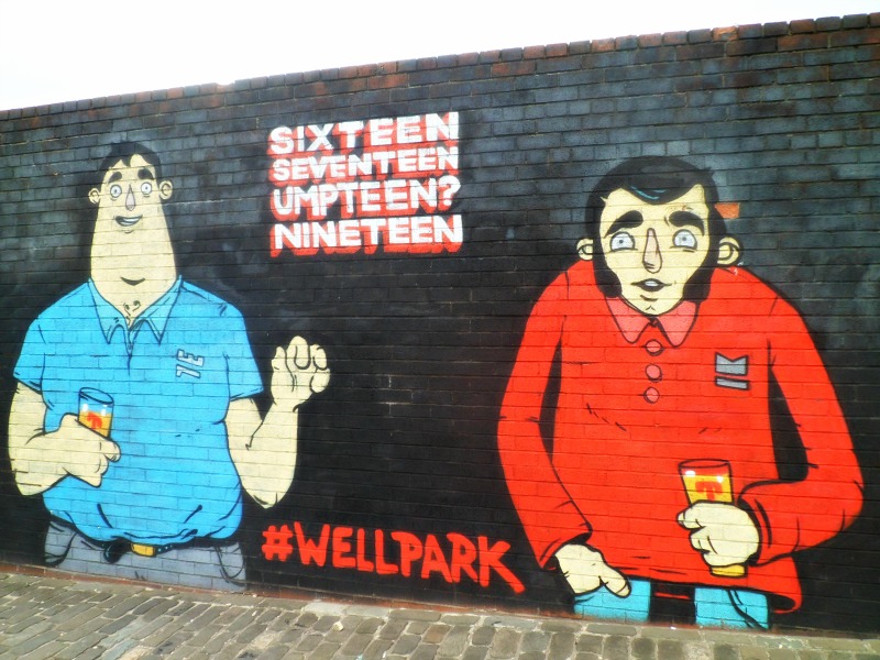 Street art at Tennent's brewery, Glasgow